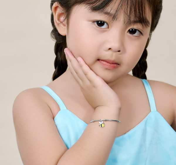 Vòng tay trẻ em bạc Elysia Silver hình con ong - Hình ảnh 4