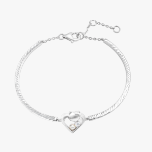 Vòng tay Bạc đính Ngọc trai HELLO KITTY