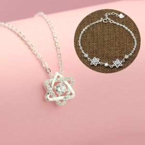 Bộ trang sức bạc hình ngôi sao
