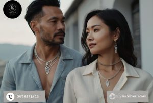 Phối dây bạc hợp thời trang và phong thủy