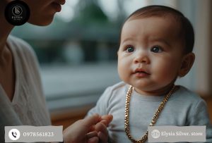 Trẻ em đeo dây bạc an toàn